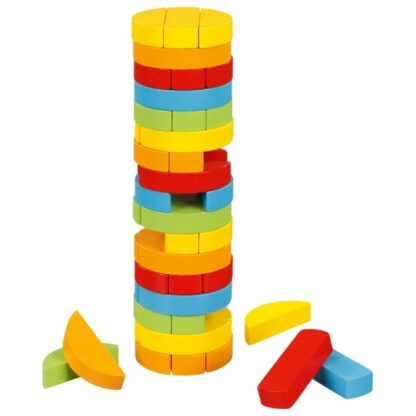 Dovednostní balanční věž Jenga – kulatá, 51 dílů (Goki) - Image 2