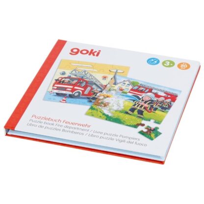 Magnetická knížka puzzle – Hasiči, 40 dílů (Goki)