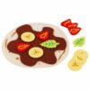 Crèpe s ovocem a čokoládovou polevou, 14 dílů – potraviny do dětské kuchyňky (Goki)