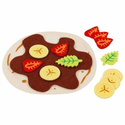 Crèpe s ovocem a čokoládovou polevou, 14 dílů – potraviny do dětské kuchyňky (Goki)
