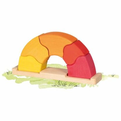 Východ slunce – stavební kostky, 6 dílů (Goki)