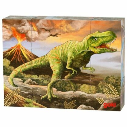 Kostky v dřevěné krabičce – Dinosauři (Goki) - Image 2