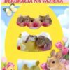 Smršťovací dekorace na vejce 12 ks, živá zvířátka